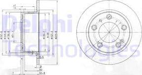 Delphi BG2528 - Disque de frein cwaw.fr