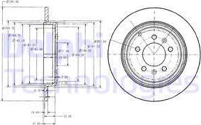 Delphi BG2573 - Disque de frein cwaw.fr