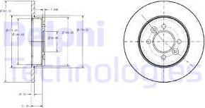 Delphi BG2694 - Disque de frein cwaw.fr