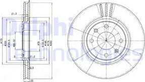 Delphi BG2690 - Disque de frein cwaw.fr