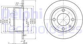 Delphi BG2691 - Disque de frein cwaw.fr