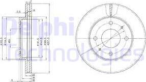 Delphi BG2657 - Disque de frein cwaw.fr