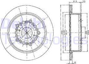 Delphi BG2662 - Disque de frein cwaw.fr