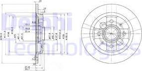 Delphi BG2667 - Disque de frein cwaw.fr