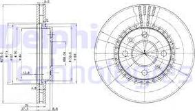 Delphi BG2619 - Disque de frein cwaw.fr