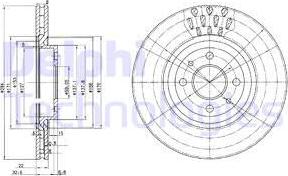 Delphi BG2617 - Disque de frein cwaw.fr