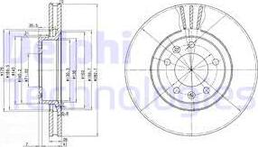 Delphi BG2688 - Disque de frein cwaw.fr