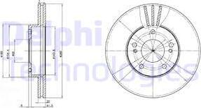 Delphi BG2682 - Disque de frein cwaw.fr