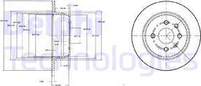 Delphi BG2635 - Disque de frein cwaw.fr