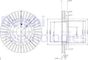 Delphi BG2636 - Disque de frein cwaw.fr