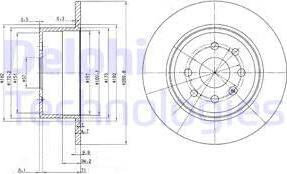 Delphi BG2637 - Disque de frein cwaw.fr