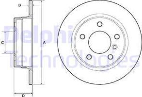 Delphi BG2624 - Disque de frein cwaw.fr