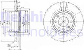 Delphi BG2625C - Disque de frein cwaw.fr