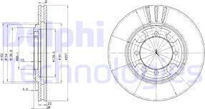 Delphi BG2628 - Disque de frein cwaw.fr