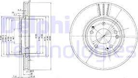 Delphi BG2675 - Disque de frein cwaw.fr