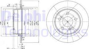 Delphi BG2676 - Disque de frein cwaw.fr