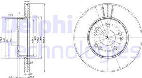 Delphi BG2677 - Disque de frein cwaw.fr