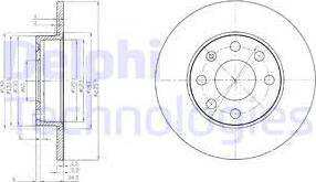 Delphi BG2149 - Disque de frein cwaw.fr