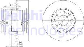 Delphi BG2148 - Disque de frein cwaw.fr