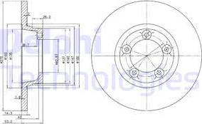 Delphi BG2159 - Disque de frein cwaw.fr