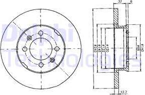 Delphi BG2150 - Disque de frein cwaw.fr