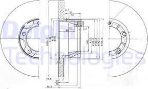 Delphi BG2163 - Disque de frein cwaw.fr