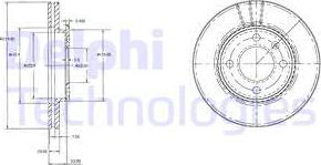 Delphi BG2109 - Disque de frein cwaw.fr