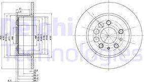 Delphi BG2103 - Disque de frein cwaw.fr