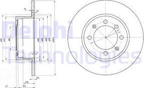 Delphi BG2112 - Disque de frein cwaw.fr