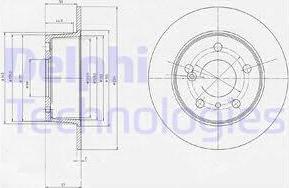 Delphi BG2187 - Disque de frein cwaw.fr