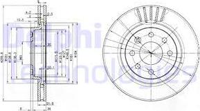 Delphi BG2899 - Disque de frein cwaw.fr