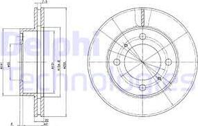 Delphi BG2891 - Disque de frein cwaw.fr