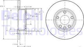 Delphi BG2898 - Disque de frein cwaw.fr