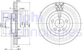 Delphi BG2844 - Disque de frein cwaw.fr