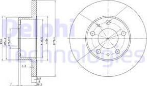 Delphi BG2845 - Disque de frein cwaw.fr