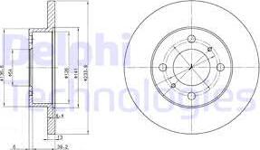 Delphi BG2809 - Disque de frein cwaw.fr