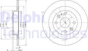 Delphi BG2805C - Disque de frein cwaw.fr