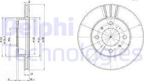 Delphi BG2810 - Disque de frein cwaw.fr