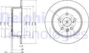 Delphi BG2884 - Disque de frein cwaw.fr