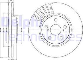 Delphi BG2887 - Disque de frein cwaw.fr