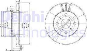 Delphi BG2835 - Disque de frein cwaw.fr