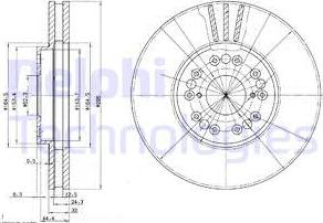 Delphi BG2829 - Disque de frein cwaw.fr