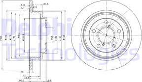 Delphi BG2826C - Disque de frein cwaw.fr