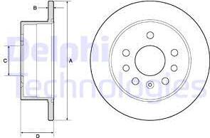 Delphi BG2879 - Disque de frein cwaw.fr