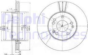 Delphi BG2345 - Disque de frein cwaw.fr