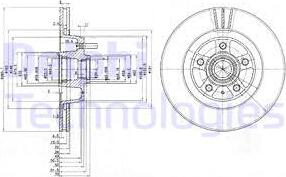 Delphi BG2342 - Disque de frein cwaw.fr