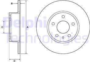 Delphi BG2386 - Disque de frein cwaw.fr