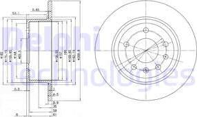 Delphi BG2381 - Disque de frein cwaw.fr