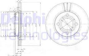 Delphi BG2333 - Disque de frein cwaw.fr