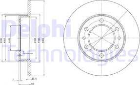 Delphi BG2325 - Disque de frein cwaw.fr